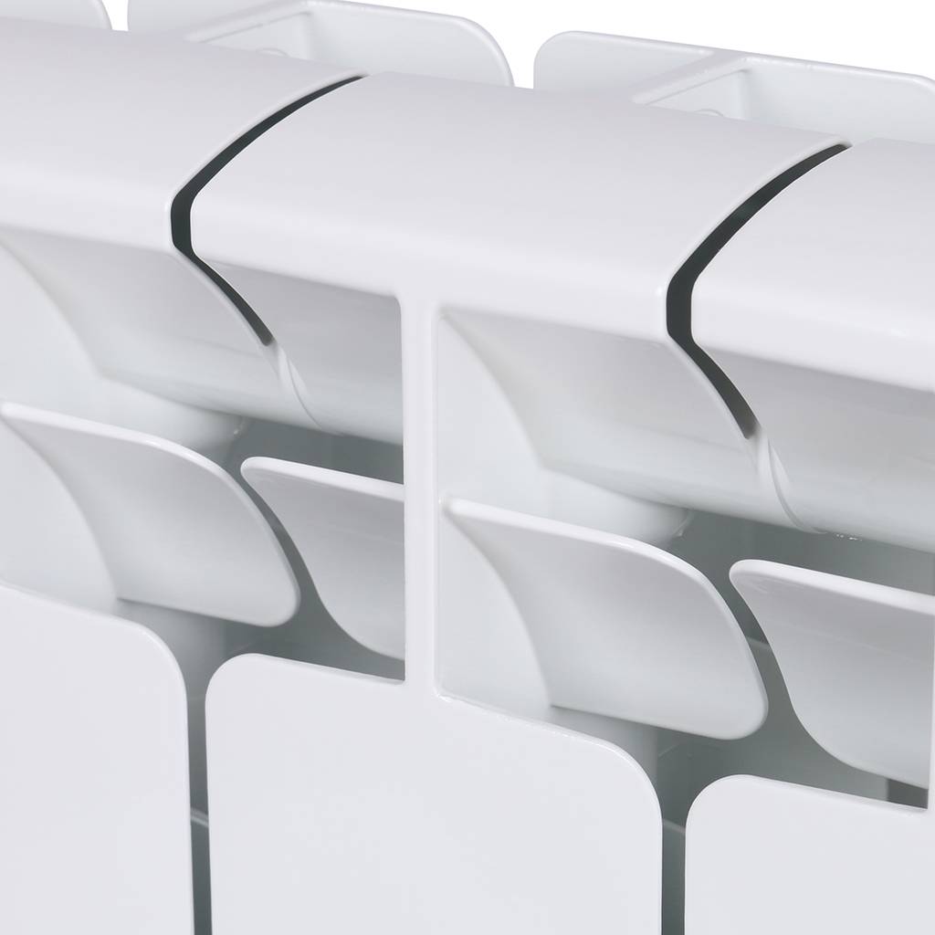 Радиатор биметаллический RIFAR BASE 350 4 секции боковое подключение (белый RAL 9016), 1RB35-4