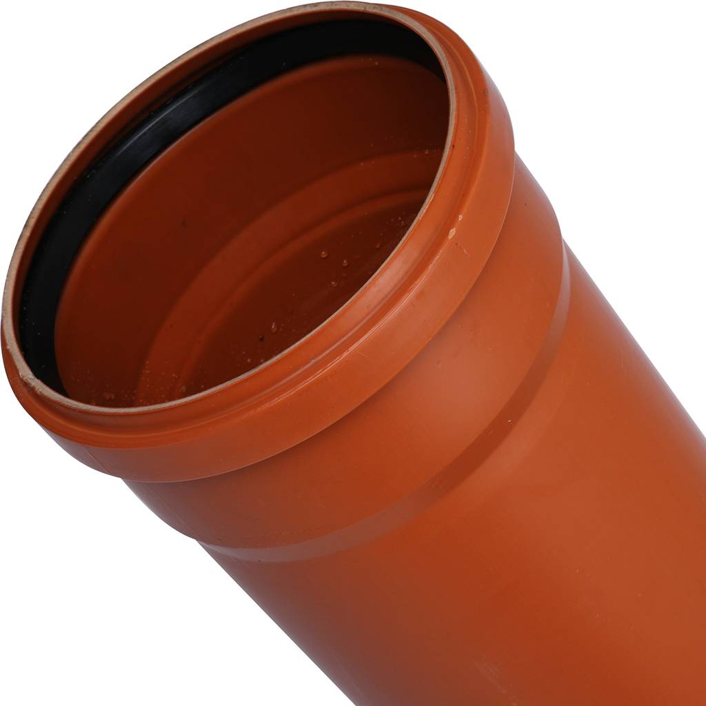 Труба Sinikon НПВХ D160x4,0 SN4, 2000мм для наружной канализации, 22020.R