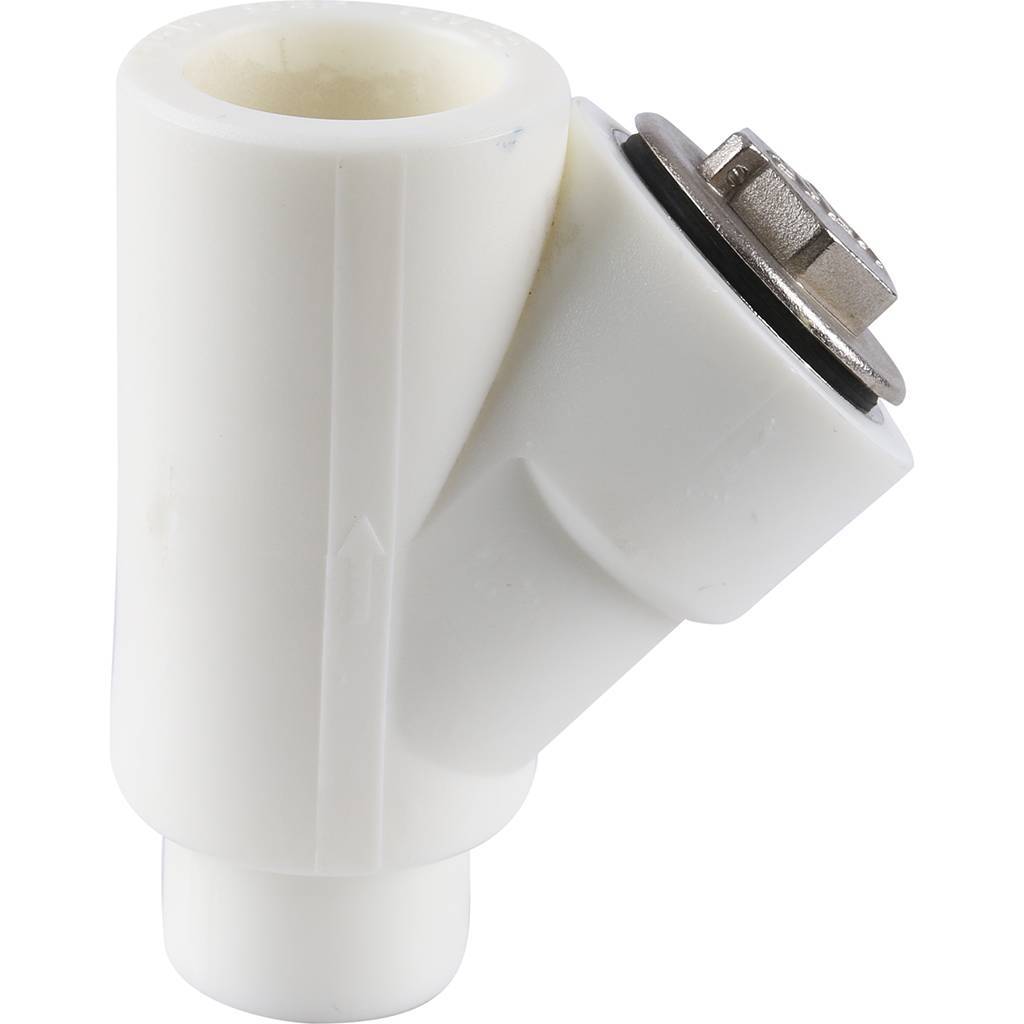 Герметичный фильтр Kalde 32 (ВН-НР) (соединение муфта-муфта) для полипропиленовых труб под сварку (цвет белый)