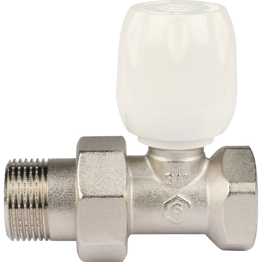 Клапан ручной терморегулирующий STOUT SVRs с неподъемным шпинделем, прямой 3/4, SVRs-1172-000020