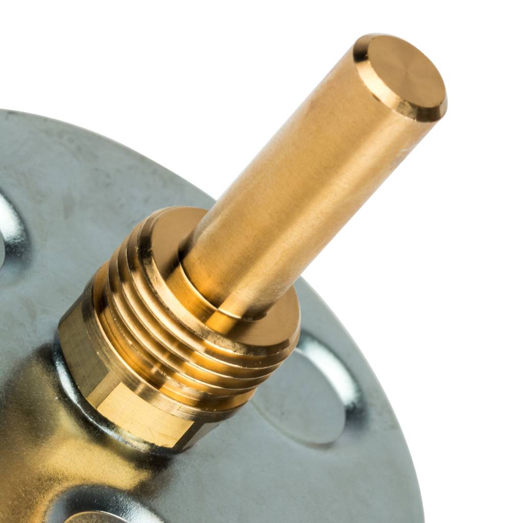 Термометр биметаллический с погружной гильзой STOUT 50 мм