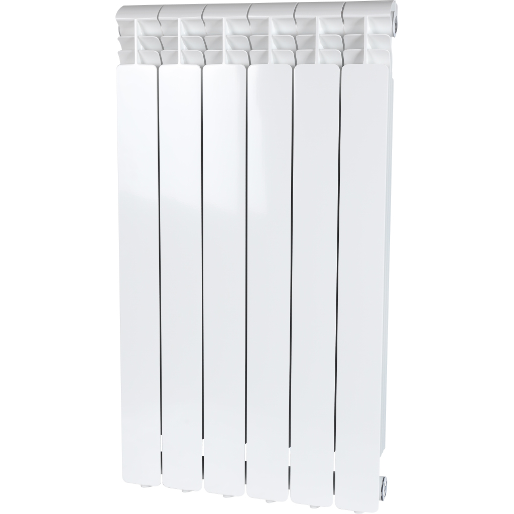 Радиатор алюминиевый Global ISEO 800 5 секций боковое подключение (белый RAL 9010), 97244