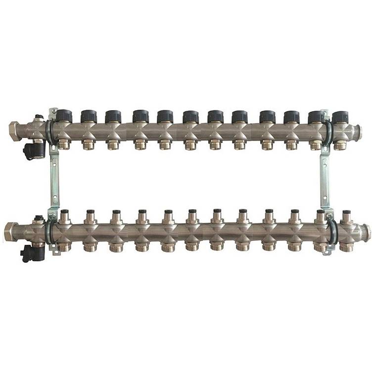 Группа коллекторная Oventrop Multidis SF 12 со встроенными регулирующими вставками на 12 контуров, 1404562