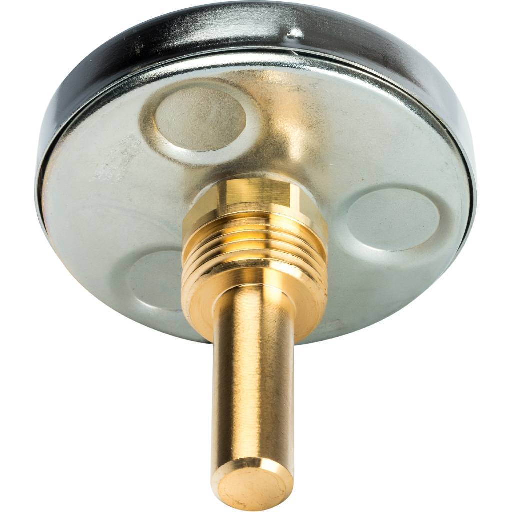 Термометр биметаллический с погружной гильзой STOUT 50 мм