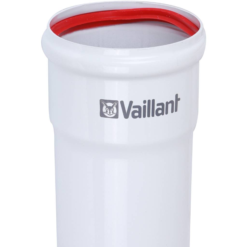 Труба Vaillant DN 80 1.0м белая