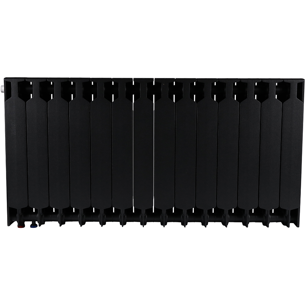 Радиатор биметаллический RIFAR SUPReMO VENTIL 500 SVR 14 секций нижнее правое подключение (Цвет АНТРАЦИТ), 4RS50.VR-14-AN