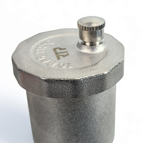 Клапан дренажный с воздухоотводчиком, латунь 1, никель, RTP