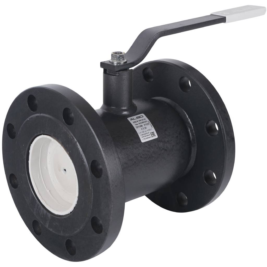 Кран шаровой ALSO КШФ Ду100 Ру 2,5 МПа из Ст.20, КШ.Ф.100.25-01