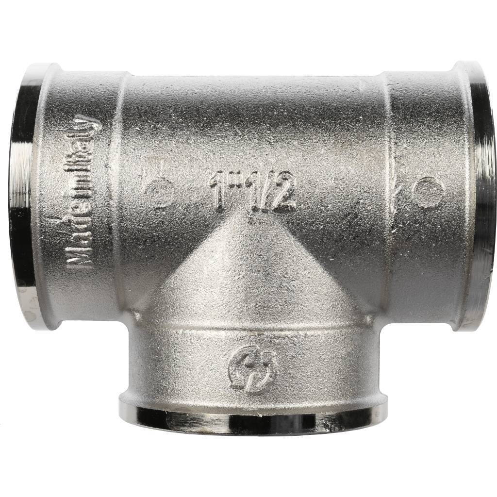 Тройник STOUT ВВ никелированный 1 1/2, SFT-0020-000112