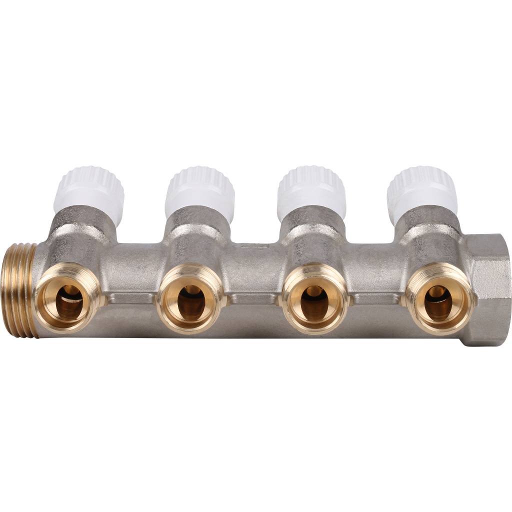 Коллектор распределительный STOUT 1 , 4 отвода 1/2