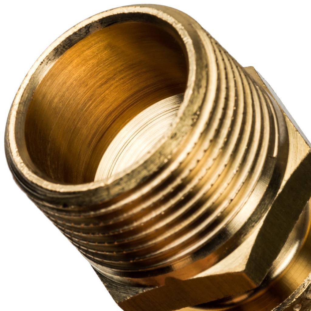 Переходник STOUT с наружной резьбой 20xR 3/4 для труб из сшитого полиэтилена аксиальный, SFA-0001-002034