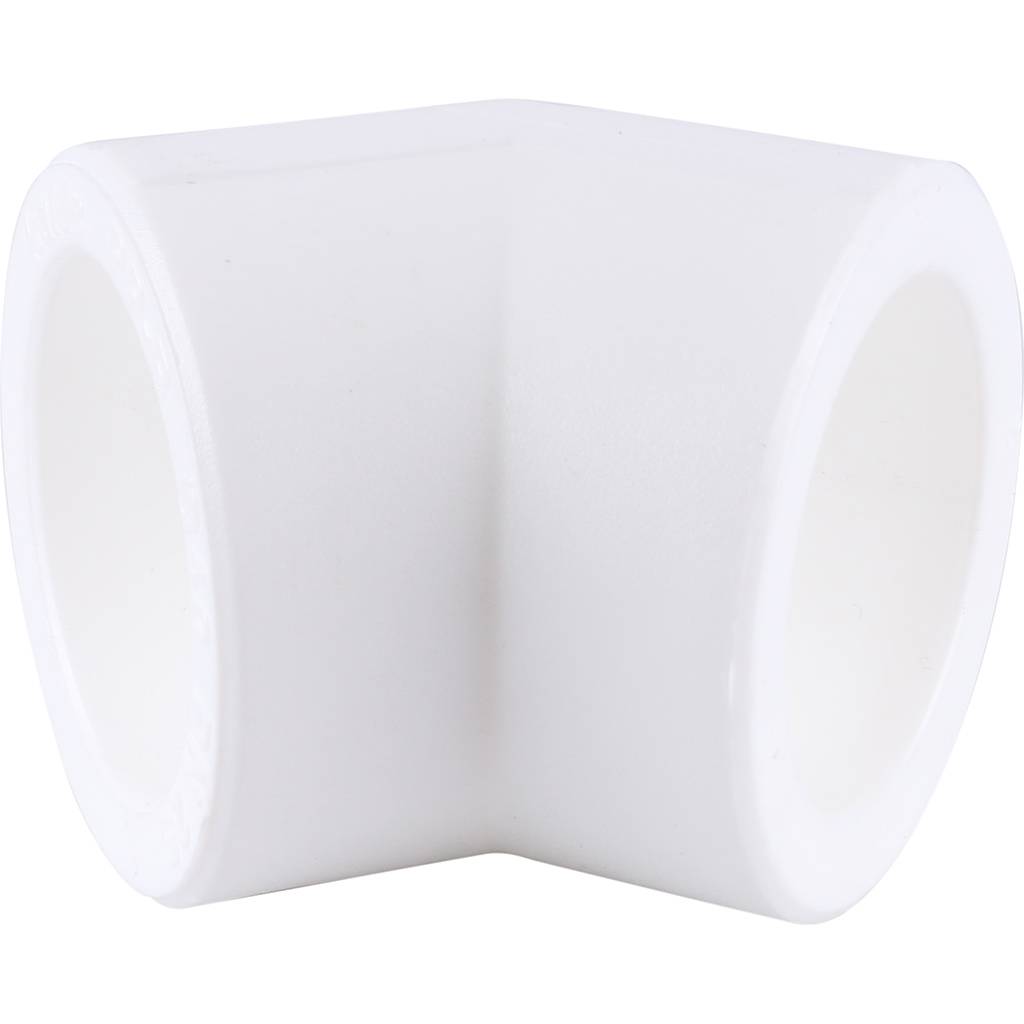 Угольник 45* Kalde d=40 для полипропиленовых труб под сварку (цвет белый), 3212-elb-400045