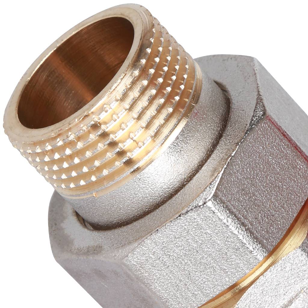 Кран шаровой ROMMER угловой с американкой 3/4 ВН/НР, ручка бабочка