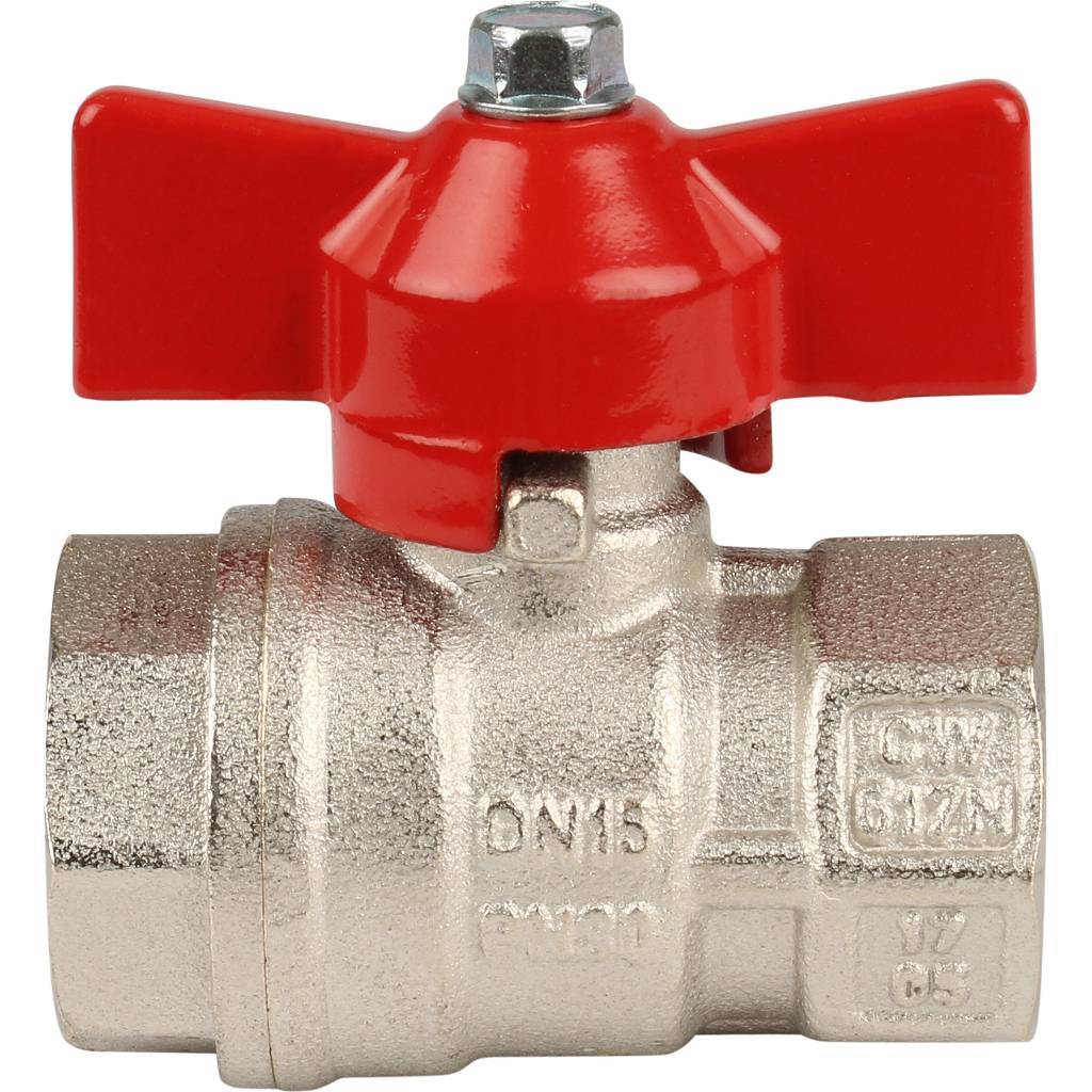 Кран шаровой Itap IDEAL 092 1/2 муфтовый полнопроходной (бабочка), 26093U