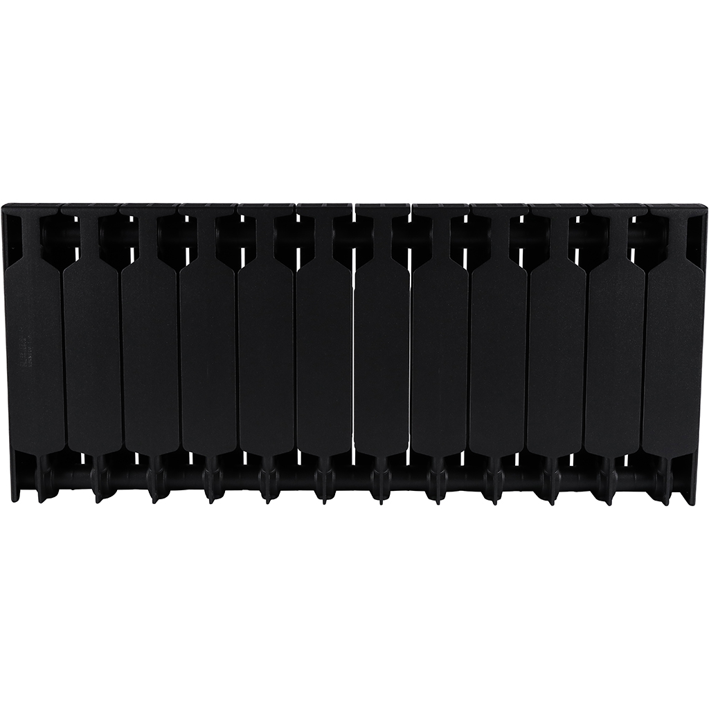 Радиатор биметаллический RIFAR SUPReMO 350 12 секций боковое подключение (Цвет АНТРАЦИТ), 4RS35-12-AN