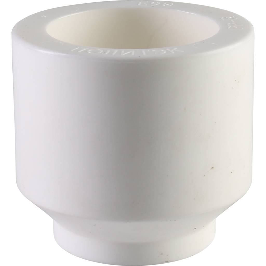 Муфта переходная внутр./наруж. Политэк 63х32 для полипропиленовых труб под сварку (цвет белый), 9200006332