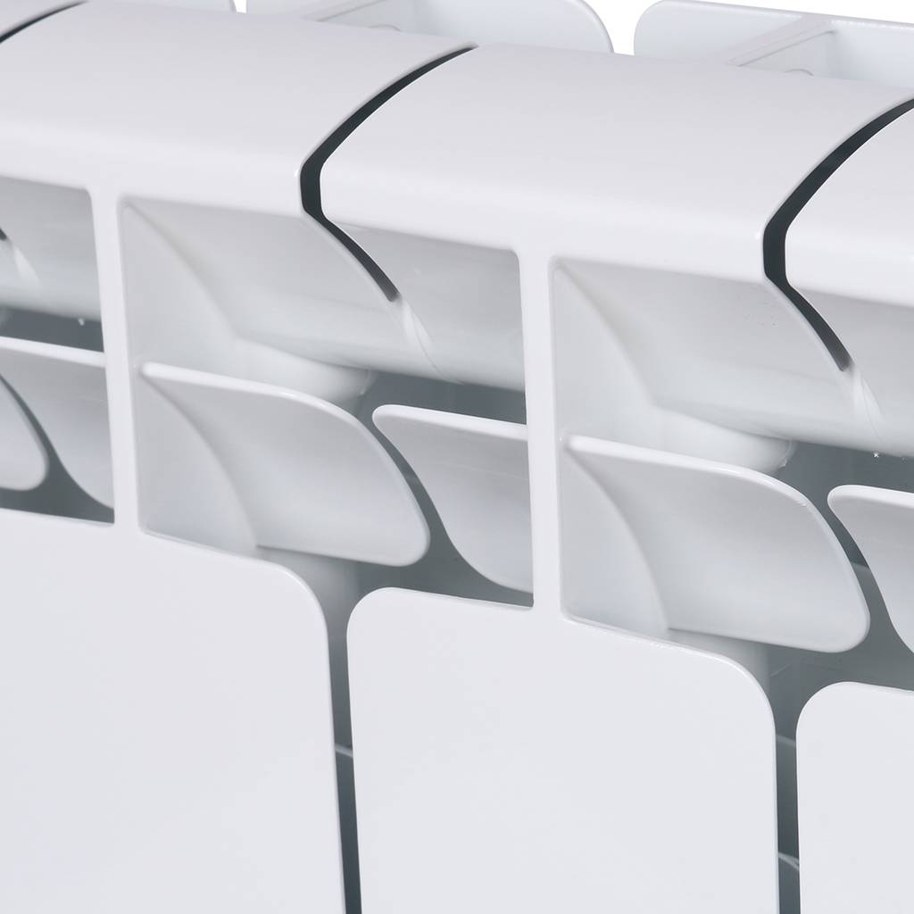 Радиатор биметаллический RIFAR BASE 350 6 секций боковое подключение (белый RAL 9016), 1RB35-6