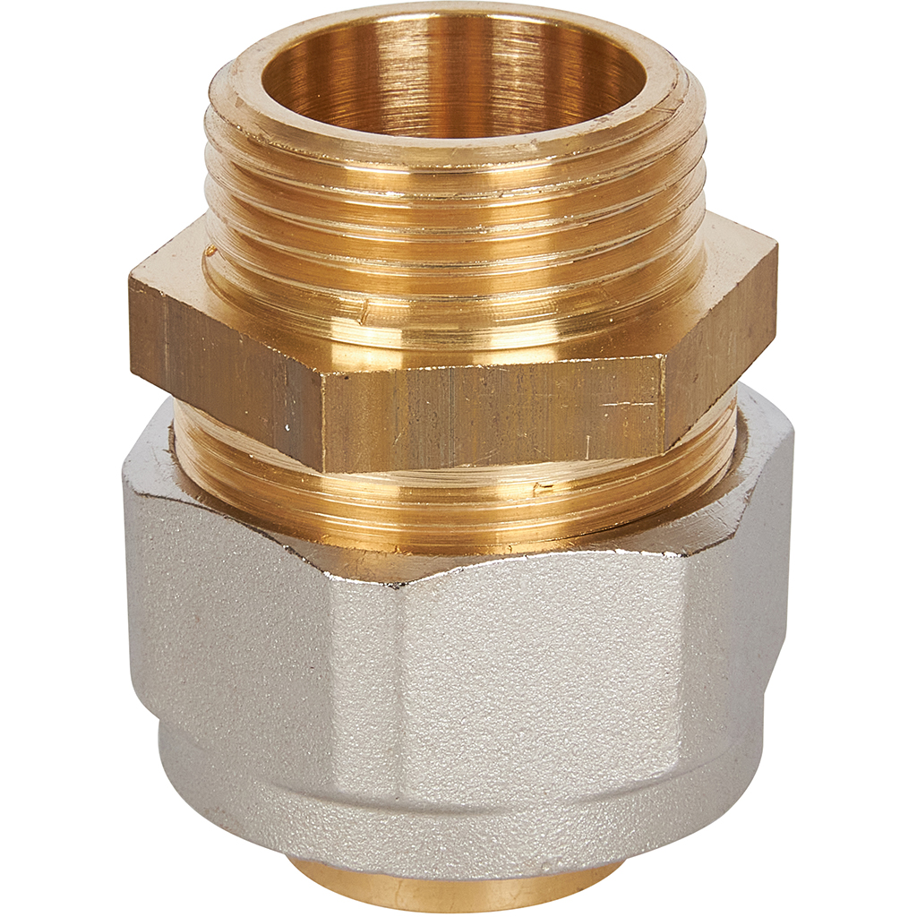 Переходник STOUT с наружной резьбой 1 х32 для металлопластиковых труб винтовой, SFS-0001-000132