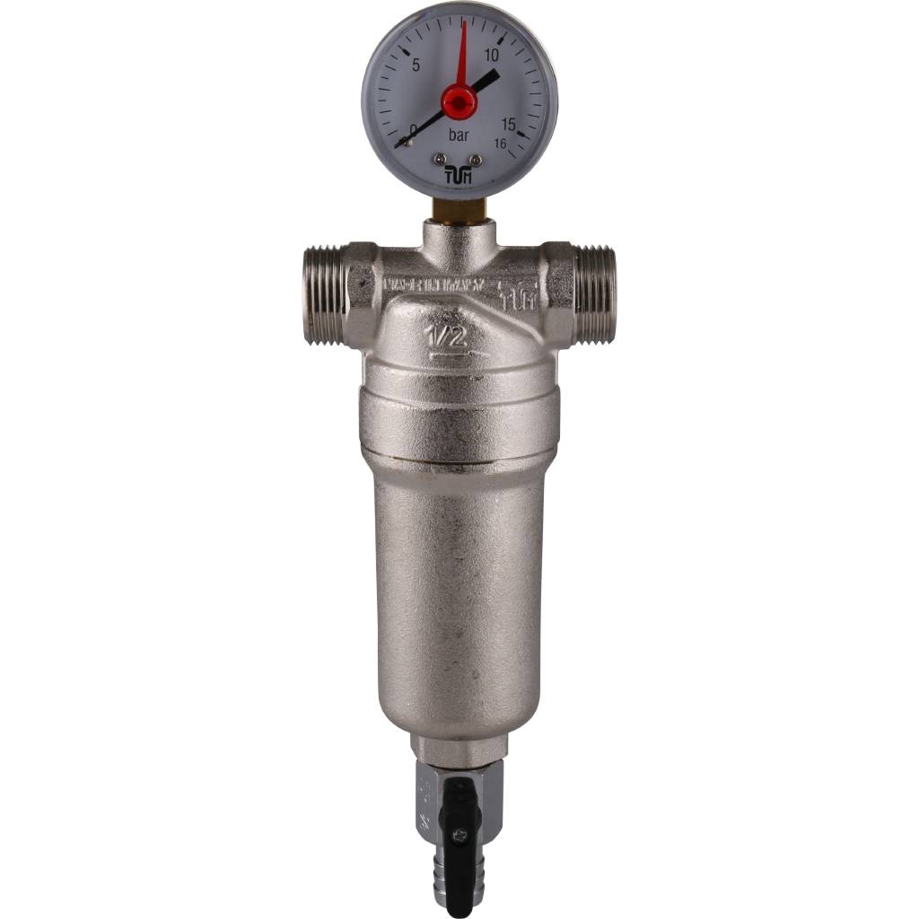 Самоочищающийся фильтр с соединениями TIEMME 1/2 внутр./3/4 наружн., 3130007(3131N0004)