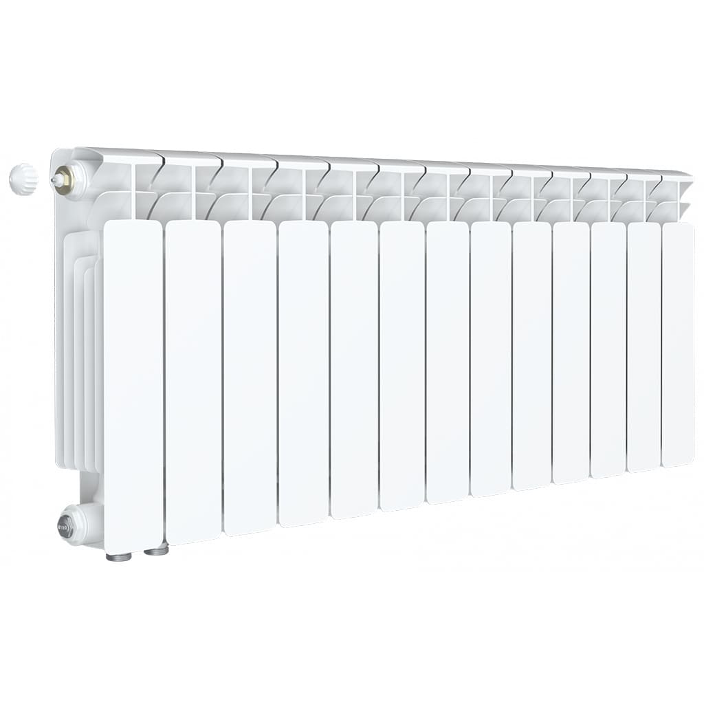 Радиатор биметаллический RIFAR BASE VENTIL 350 BVL 13 секций нижнее левое подключение (белый RAL 9016)