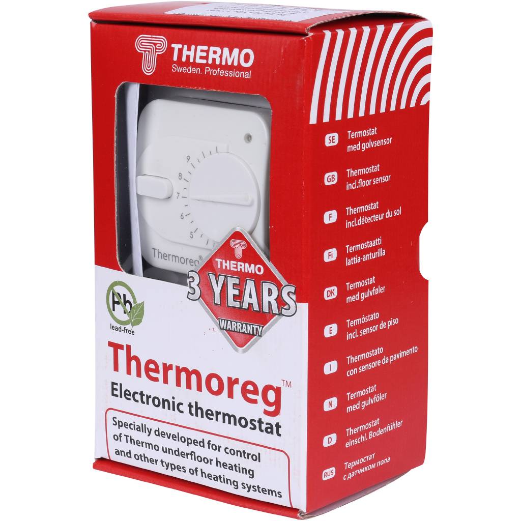 Терморегулятор THERMO Thermoreg от +5 до +40 16А, TI-200