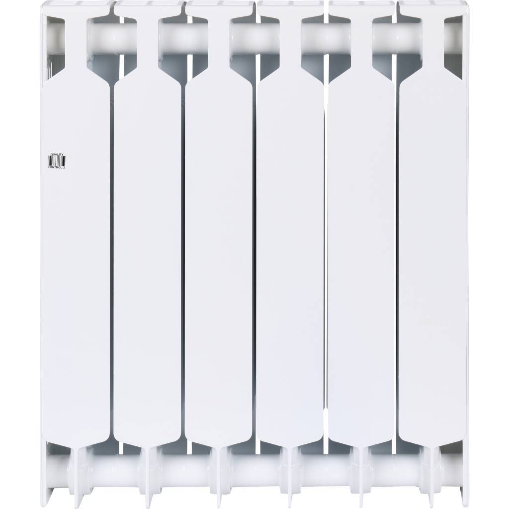 Радиатор биметаллический RIFAR SUPReMO 500 6 секций боковое подключение (белый RAL 9016), 4RS50-6