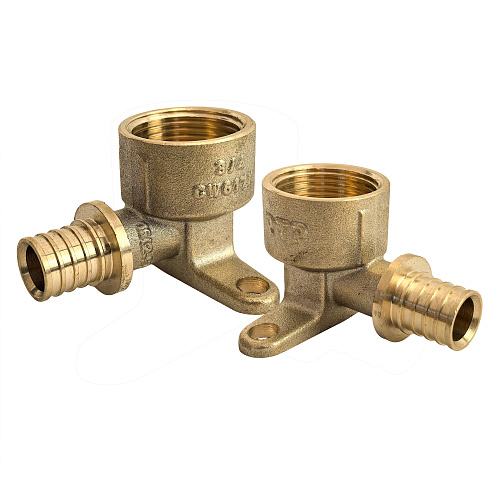 Водорозетка аксиальная, латунь, внутренняя резьба,16х3/4, желтый, RTP