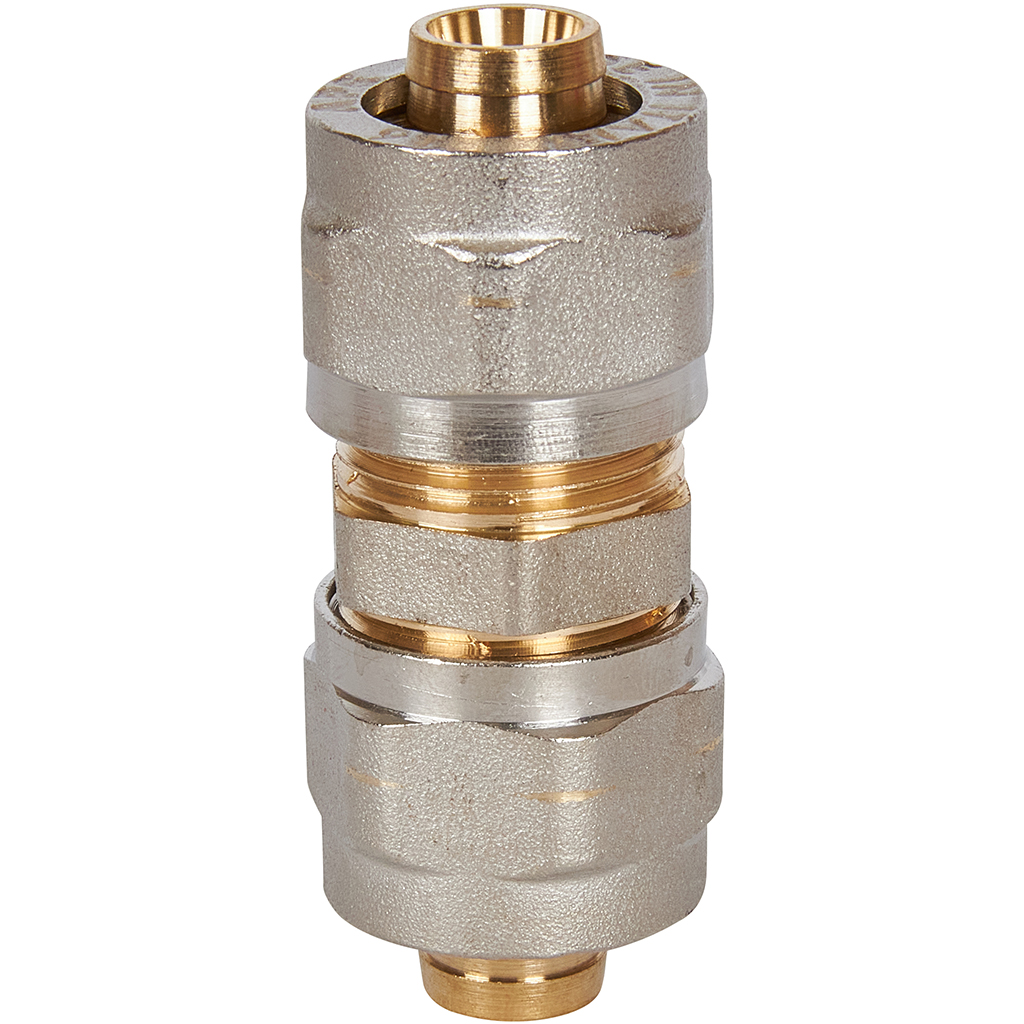 Муфта STOUT соединительная 16х16 для металлопластиковых труб винтовой, SFS-0005-000016