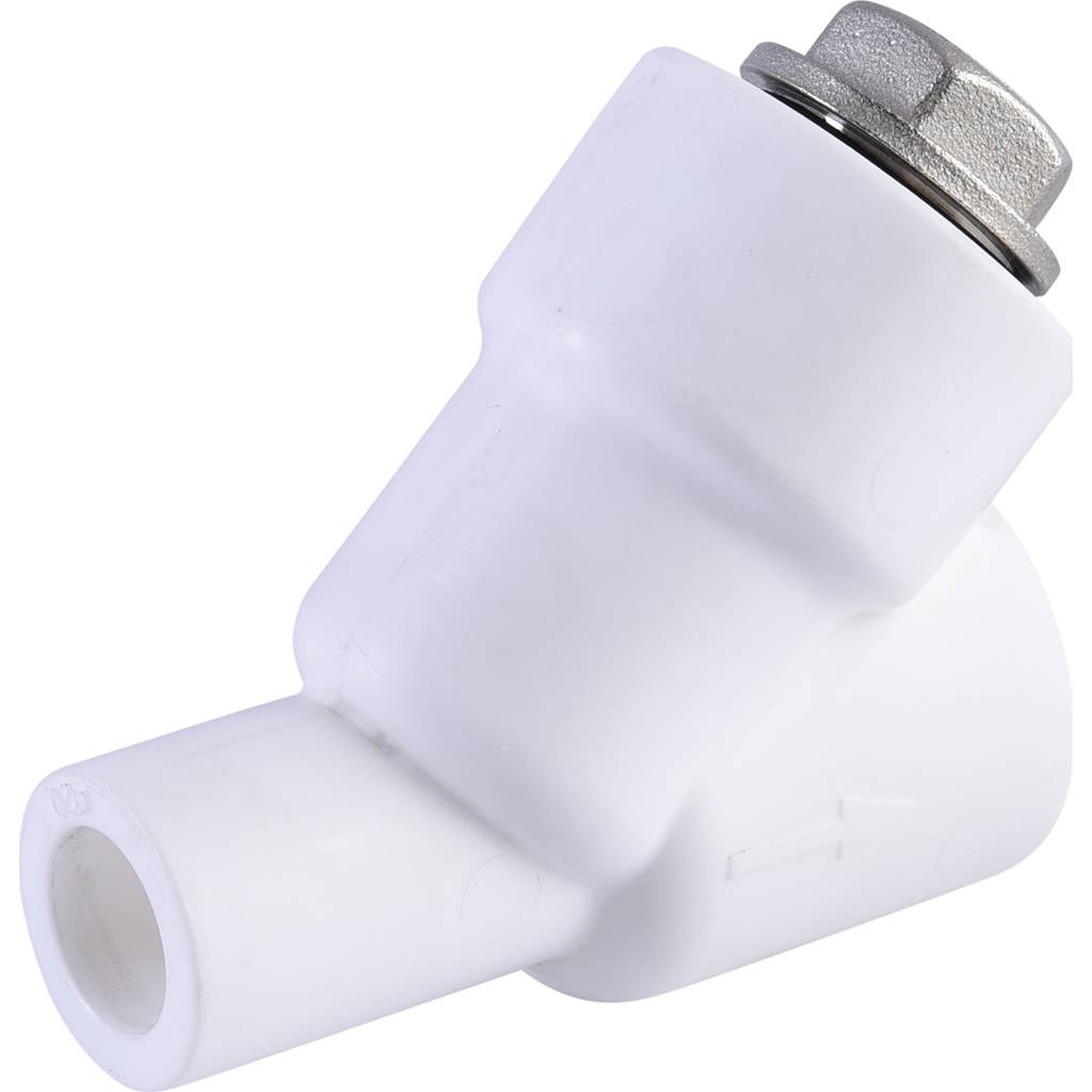 Фильтр Политэк d=20 для полипропиленовых труб под сварку (ВН-НР) (цвет белый), 9100312012