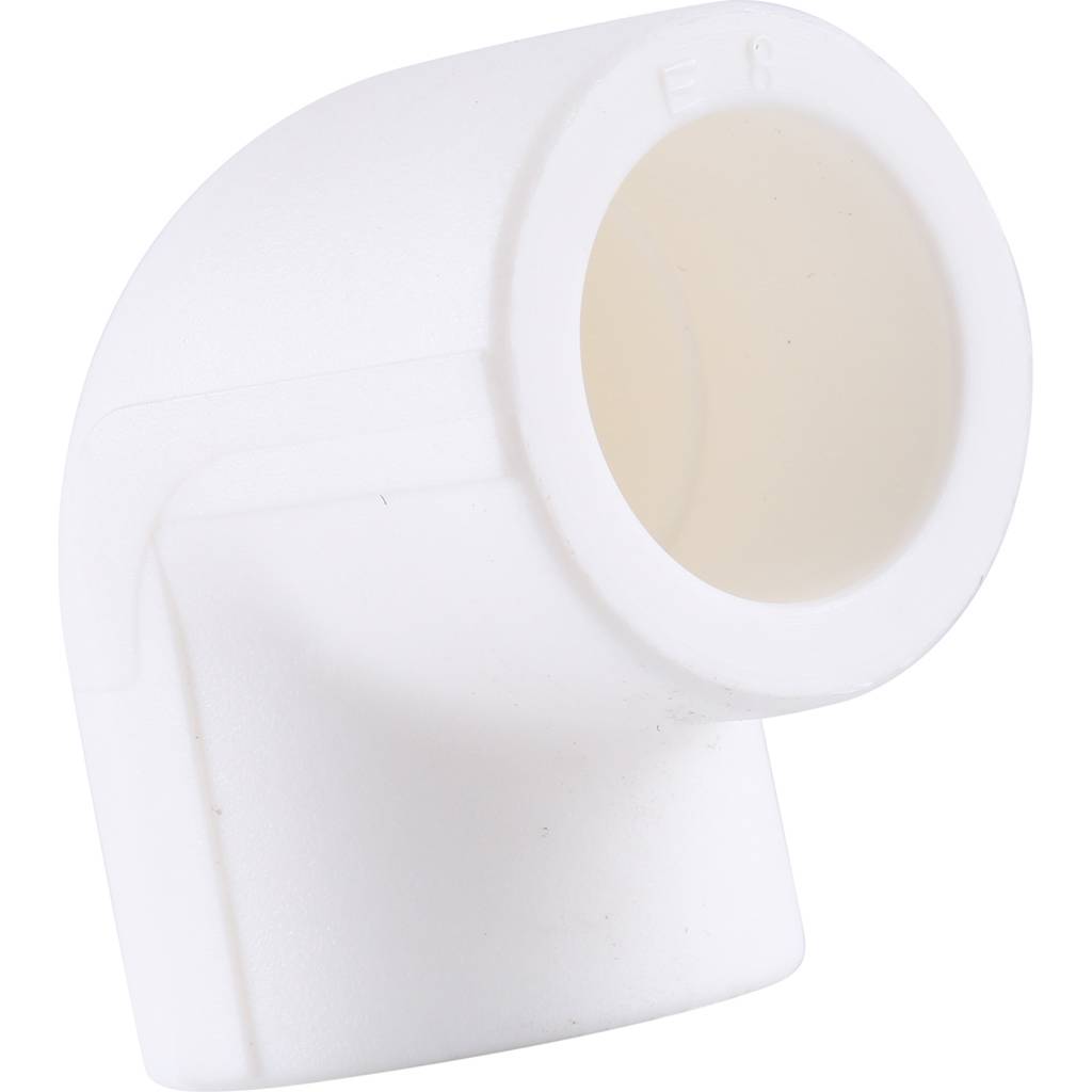Угольник 90* Kalde d=20 для полипропиленовых труб под сварку (цвет белый)