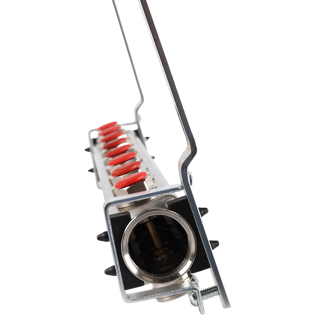 Коллектор из нержавеющей стали без расходомеров ROMMER 8 выходов, RMS-3200-000008