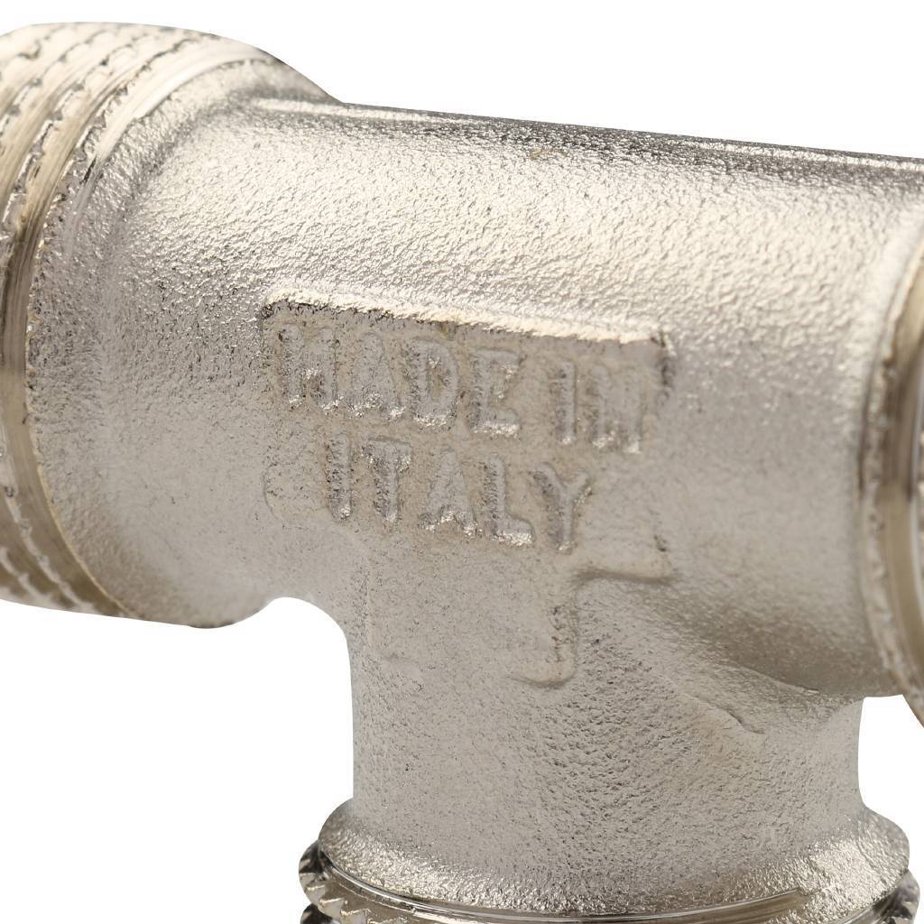 Тройник TIEMME НН никелированный 1/2 для стальных труб резьбовой, 1500233