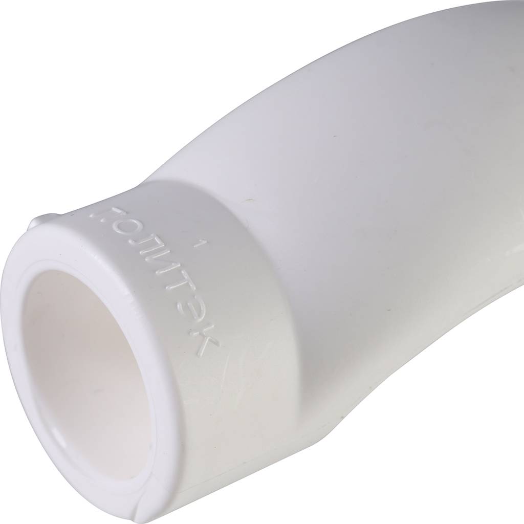 Обводное колено Политэк d=20 для полипропиленовых труб под сварку (цвет белый), 9000010020