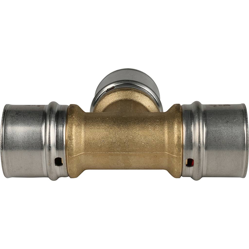 Тройник STOUT равнопроходный 32х32х32 для металлопластиковых труб прессовой, SFP-0006-323232