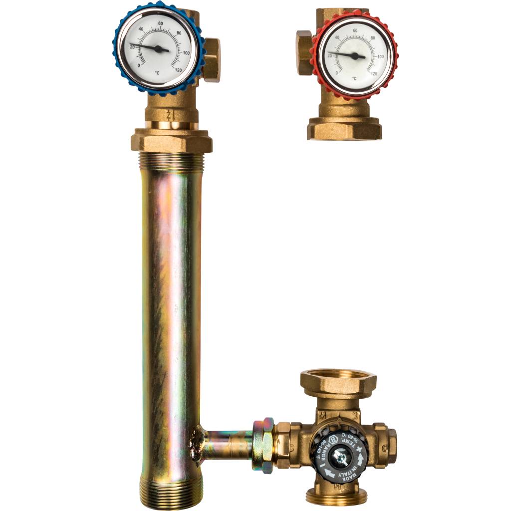 Насосная группа STOUT SDG-0002 со смесителем 1 без насоса, SDG-0002-002501