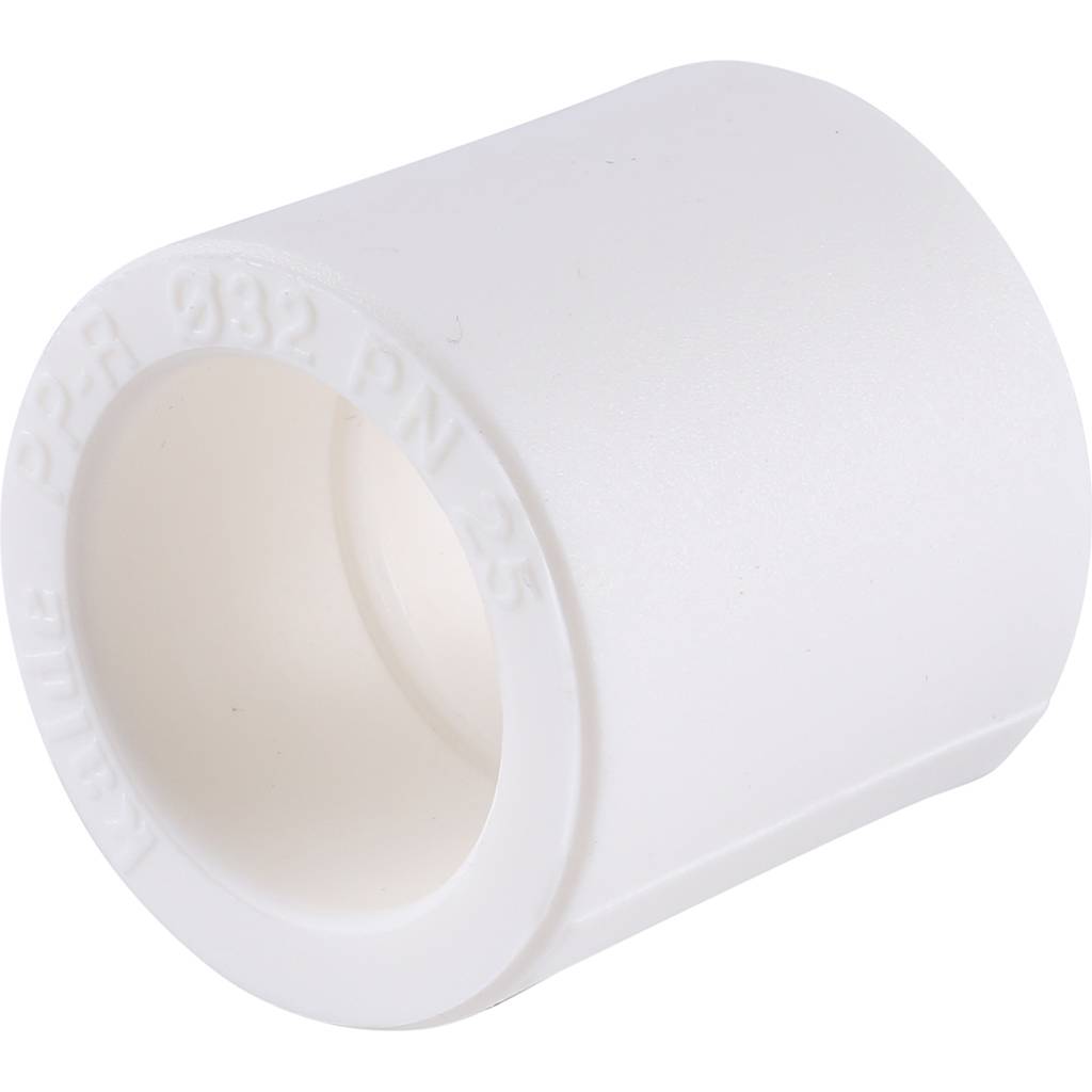 Муфта Kalde d=32 для полипропиленовых труб под сварку (цвет белый), 3212-muf-320000