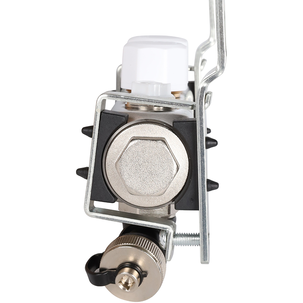 Коллектор из нержавеющей стали с расходомерами ROMMER, с клапаном вып. воздуха и сливом 2 выхода, RMS-1201-000002