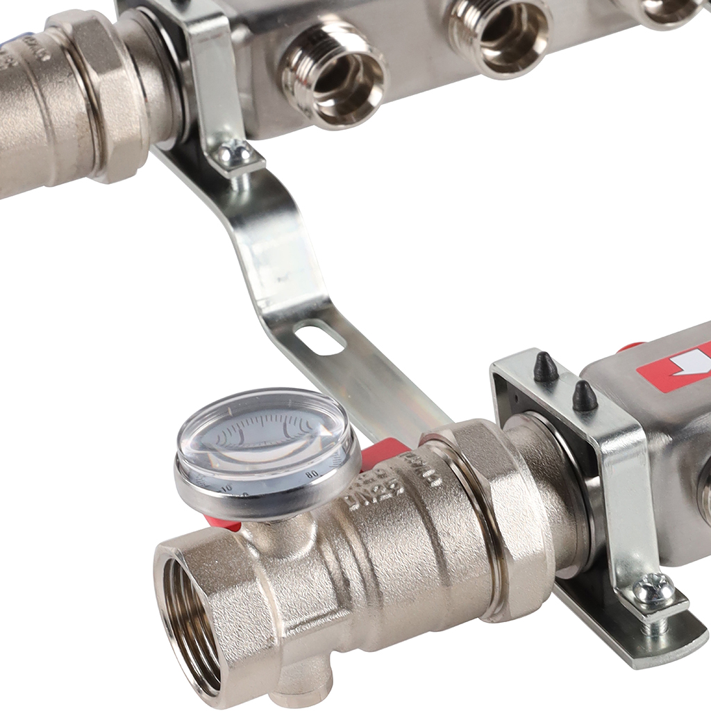 Коллектор из нержавеющей стали в сборе без расходомеров ROMMER 3 выхода, RMS-3210-000003