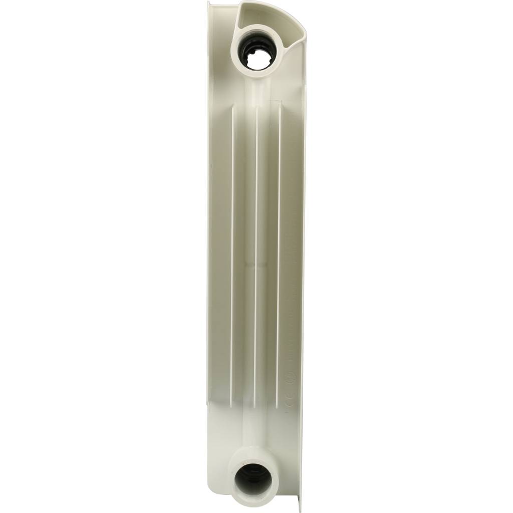 Радиатор биметаллический Global STYLE PLUS 350 4 секции боковое подключение (белый RAL 9010), STP03501004