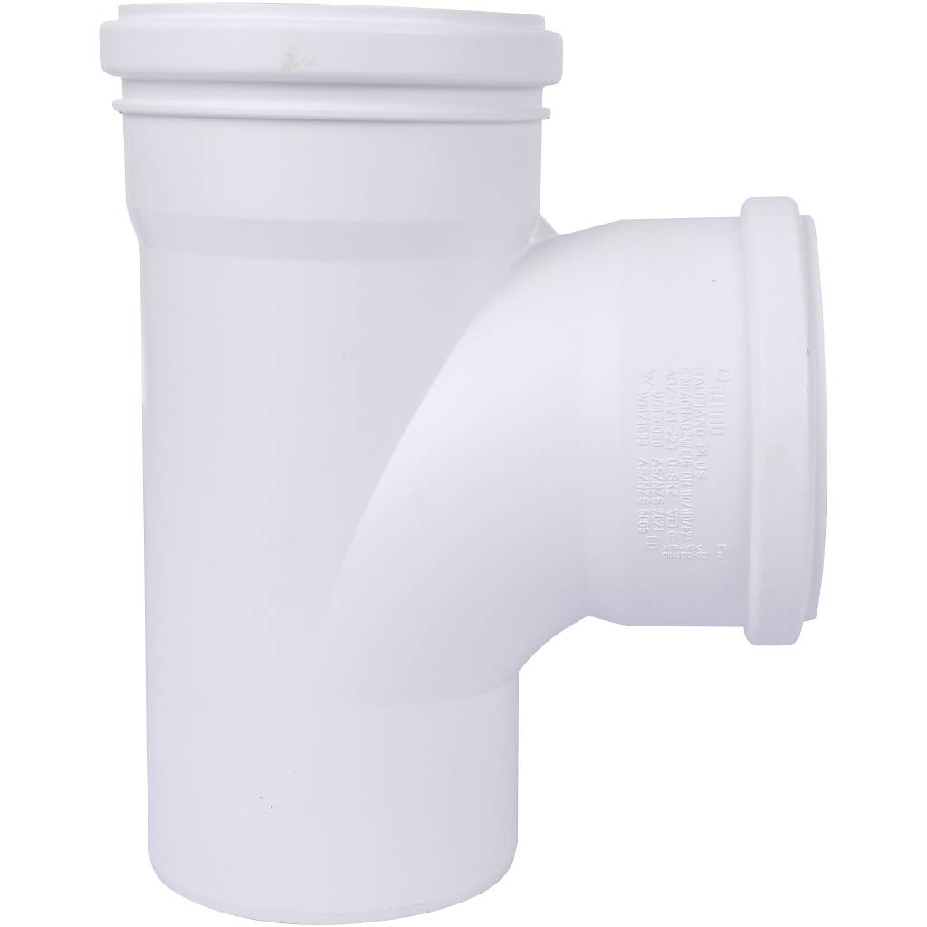 Тройник РЕХАУ RAUPIANO PLUS 110/110/87° max flow (гидравл. оптимизированный радиус изгиба), 11230051001