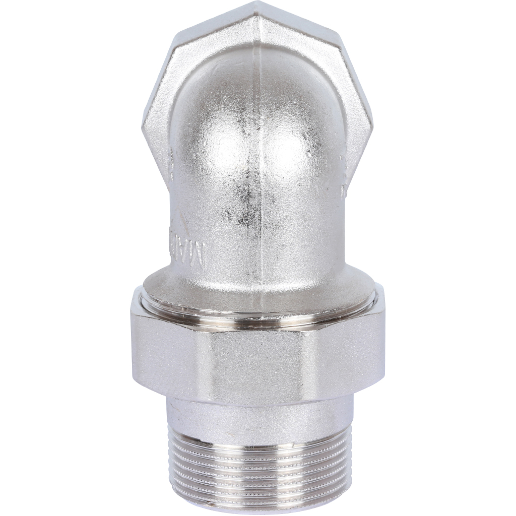 Разъемное угловое соединение STOUT американка ВН 1 1/2 уплотнение под гайкой o-ring кольцо, никелированное, SFT-0057-000112