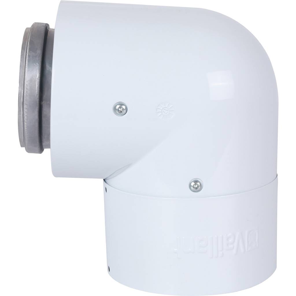 Отвод Vaillant 87гр для труб 80/125, 303610