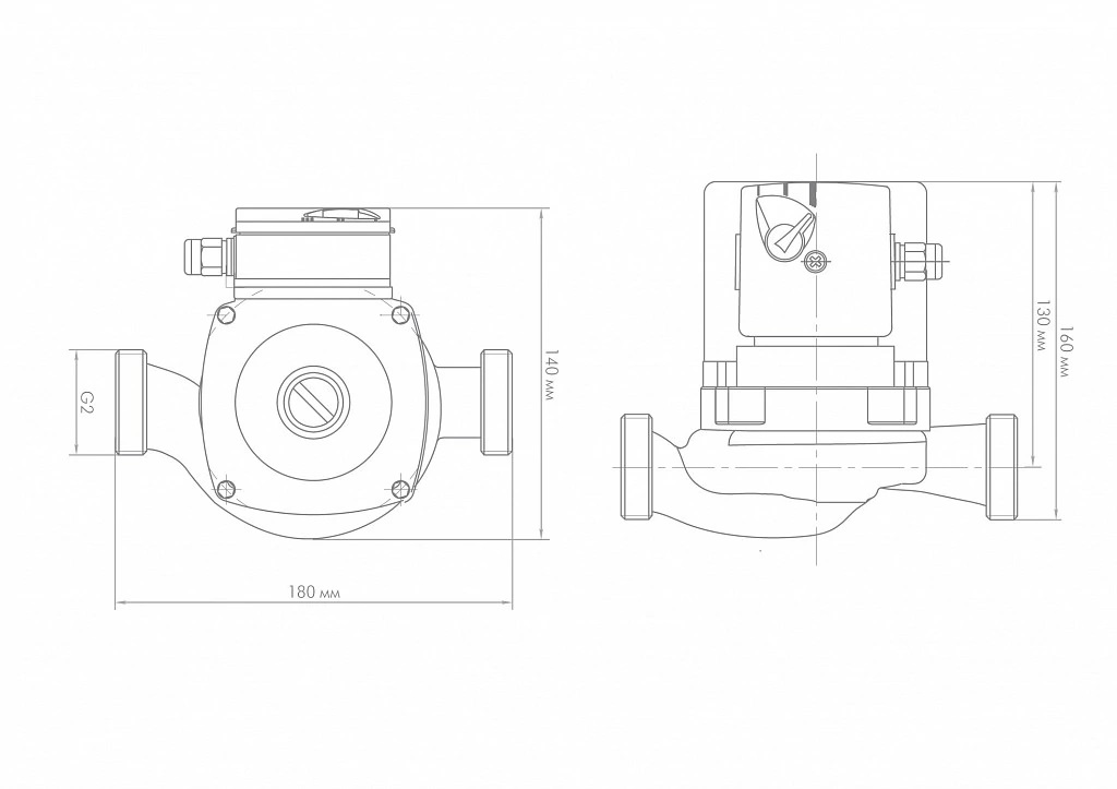 Насос циркуляционный для систем отопления ДЖИЛЕКС «ЦИРКУЛЬ» 32/80