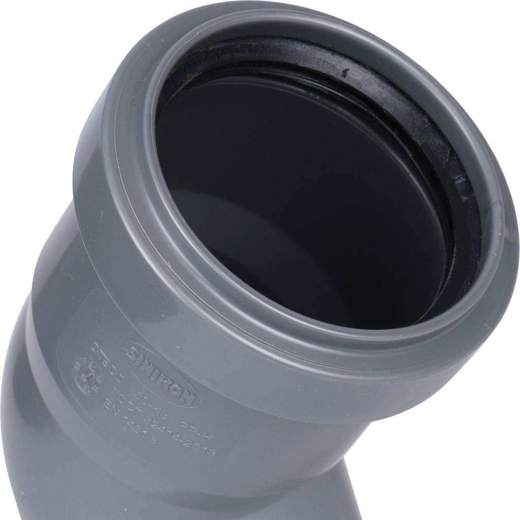 Отвод Sinikon D50x45гр., 504029.R