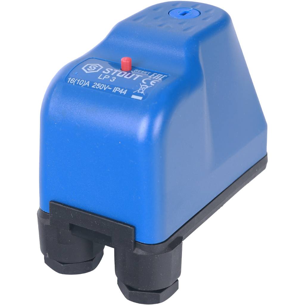 Реле сухого хода STOUT SCS-0001 LP/3, 0-4 бар, 1/4