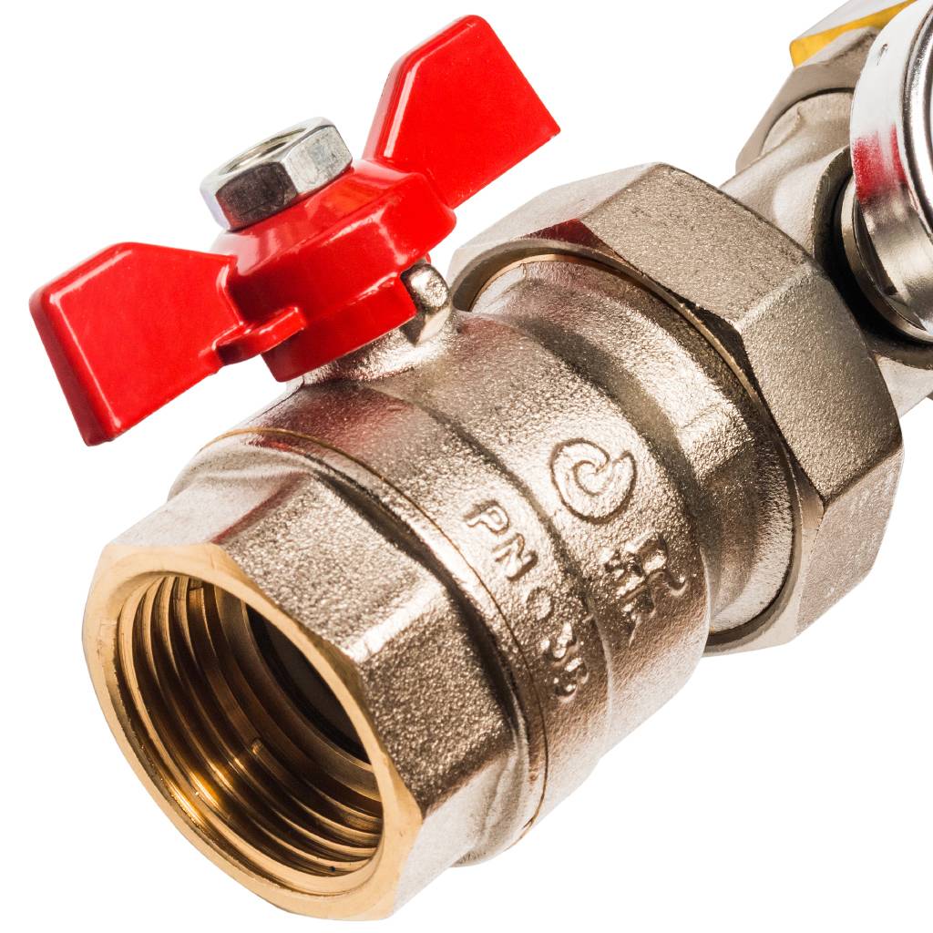 Распределительный коллектор из латуни без расходомеров STOUT 9 выходов, SMB 0468 000009