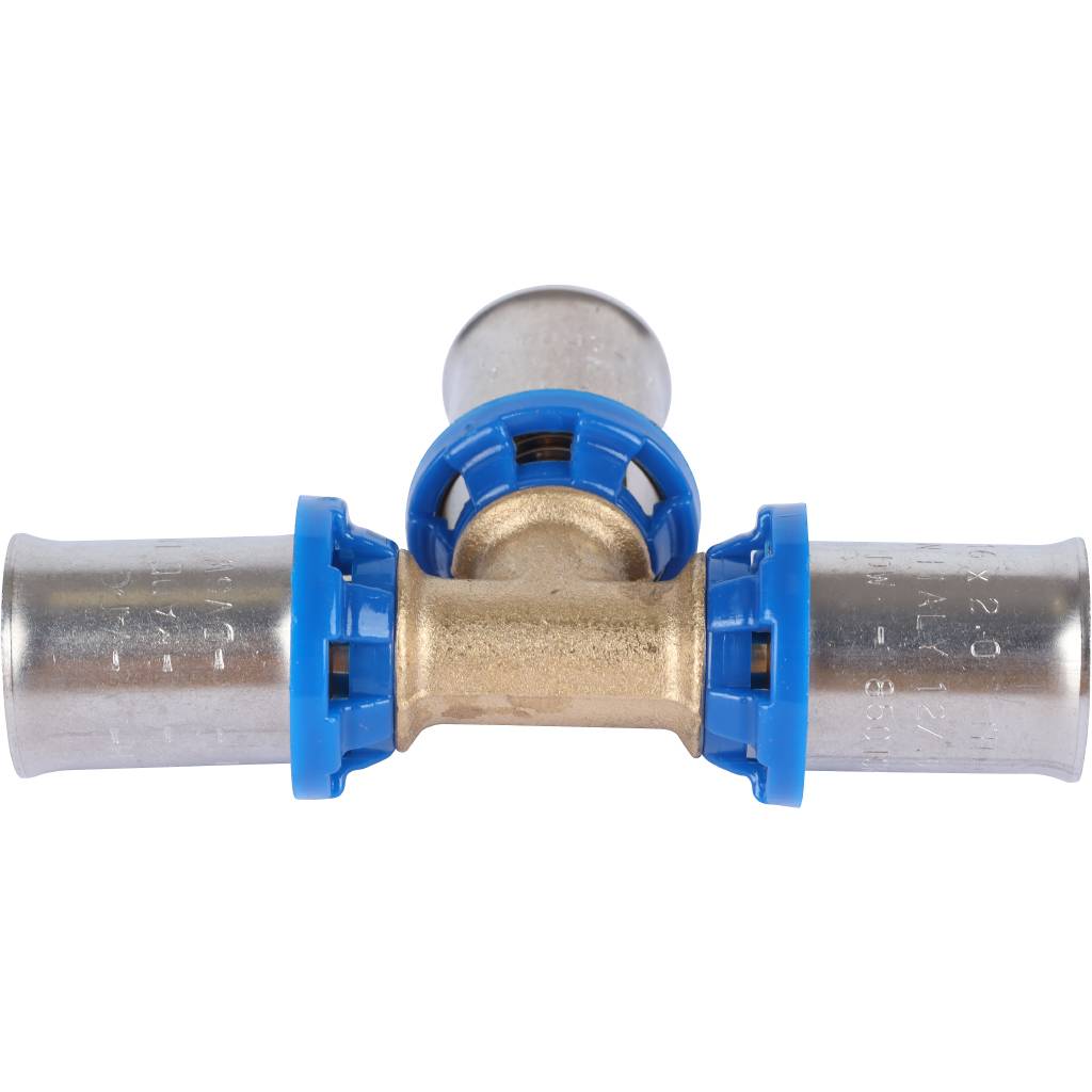 Тройник равнопроходный APE 16х16х16 для металлопластиковых труб прессовой, ARL2200111