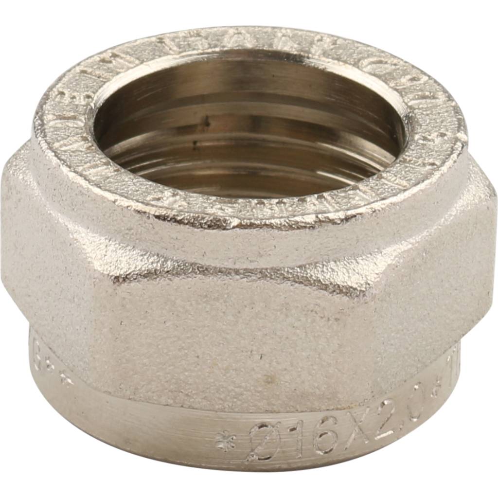 Угольник TIEMME с наружной резьбой (16х2.0х3/4) для металлопластиковых труб винтовой, 1600066