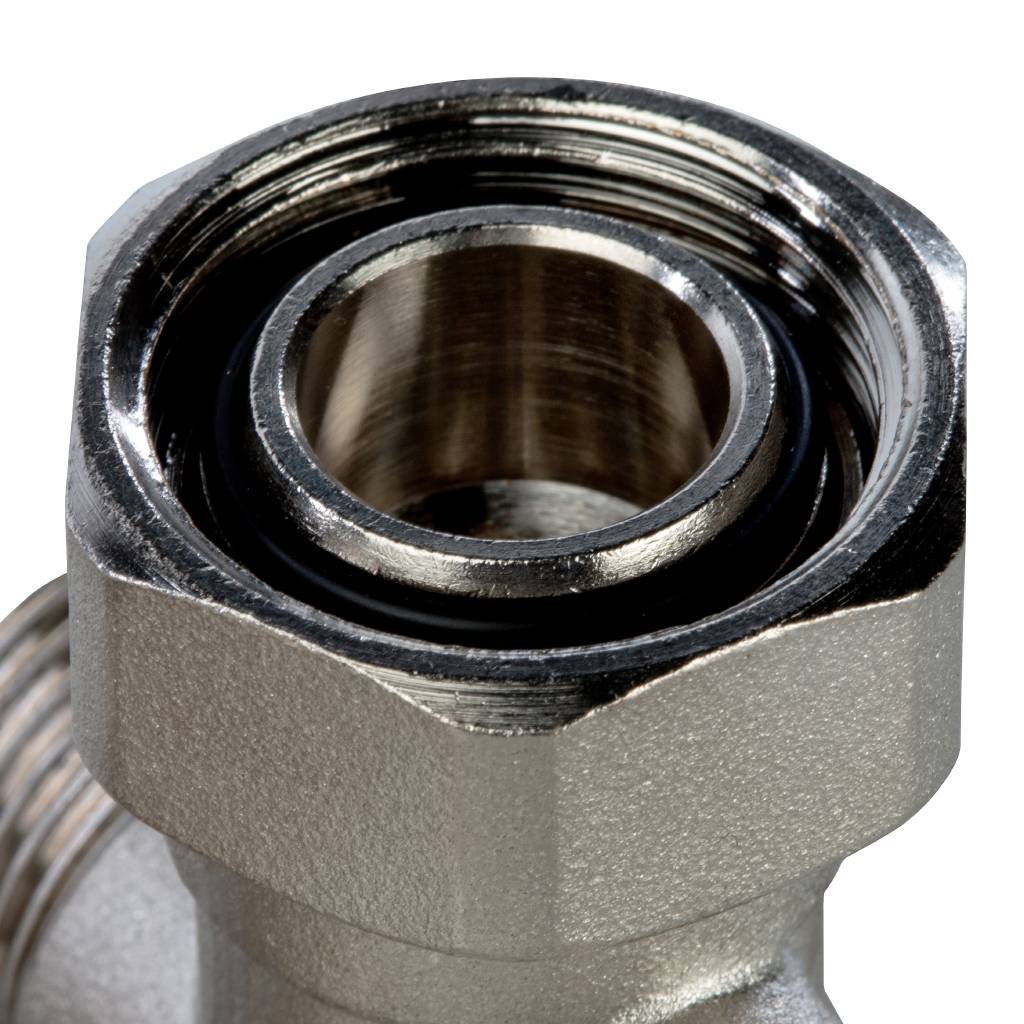 Узел нижнего подключения радиатора STOUT для однотрубной системы, угловой 3/4, SVH-0003-000020