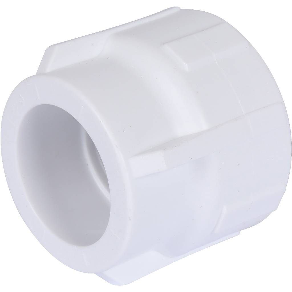 Муфта комбинированная Политэк 32х1 внутр. резьба для полипропиленовых труб под сварку (цвет белый)